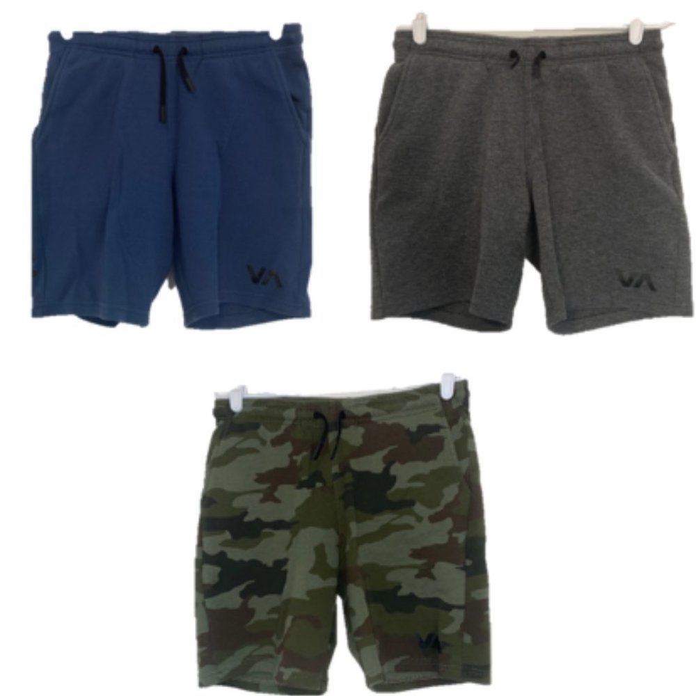 3 PAIR -- Boys RVCA Sport III Knit Shorts